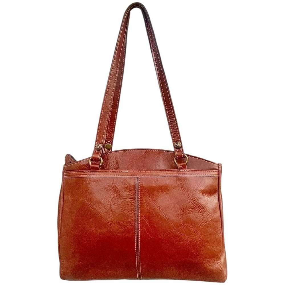 Patricia Nash Rich Brown Leather Shoulder Bag - Picture 4 of 11